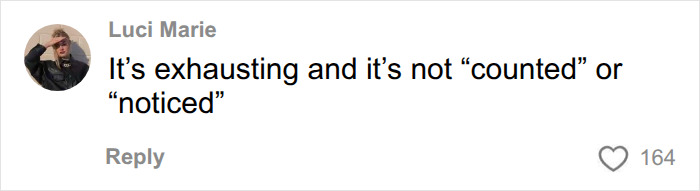 A comment about the exhausting and unacknowledged nature of the mental load in relationships. A comment about the exhausting and unacknowledged nature of the mental load in relationships.