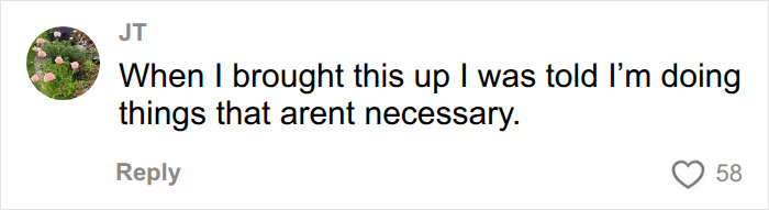 JT's comment on the viral take on mental load in relationships, revealing dismissal of their efforts. JT's comment on the viral take on mental load in relationships, revealing dismissal of their efforts.