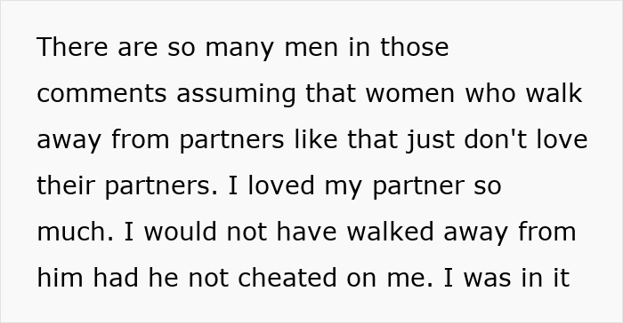 Text about mental load and relationships, addressing assumptions about women who leave partners and their reasons. Text about mental load and relationships, addressing assumptions about women who leave partners and their reasons.