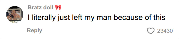 A user comments about leaving her relationship due to mental load, reflecting women feeling seen. A user comments about leaving her relationship due to mental load, reflecting women feeling seen.