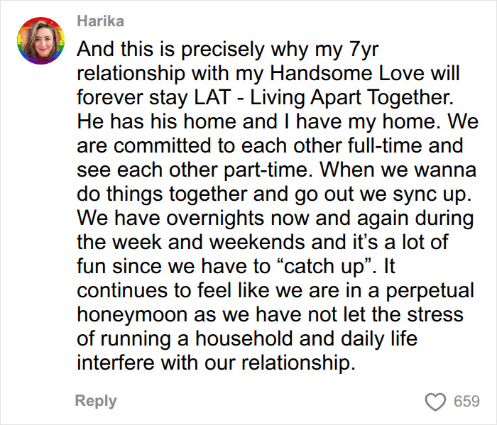 A woman named Harika shares her viral take on mental load in relationships, describing her Living Apart Together lifestyle. A woman named Harika shares her viral take on mental load in relationships, describing her Living Apart Together lifestyle.