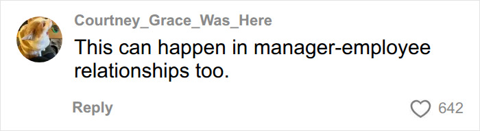 A user comments on the viral take about mental load in relationships, stating it also applies to manager-employee relationships. A user comments on the viral take about mental load in relationships, stating it also applies to manager-employee relationships.