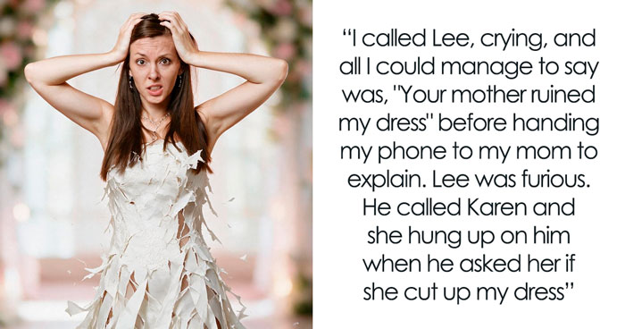 MIL Destroys Bride’s Dress Hours Before The Wedding, The Reason Leaves The Whole Family In Tears