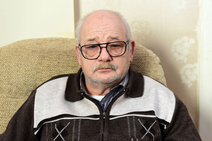 A lottery winner looking sad, reflecting on his pension and having blown his winnings. A lottery winner looking sad, reflecting on his pension and having blown his winnings.