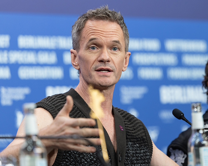Actor from 'How I Met Your Mother' speaking at press event