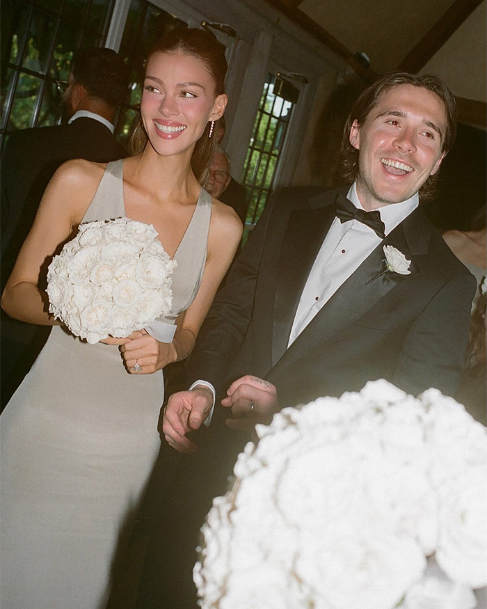 Brooklyn Beckham and Nicola Peltz at their wedding, celebrating a new chapter. Brooklyn Beckham and Nicola Peltz at their wedding, celebrating a new chapter.