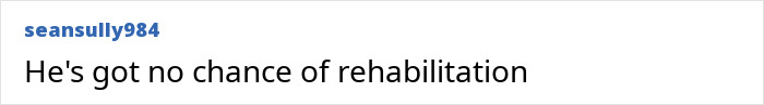 Screenshot of a comment about a nurse's aide with no chance of rehabilitation for horrific crimes. Screenshot of a comment about a nurse's aide with no chance of rehabilitation for horrific crimes.