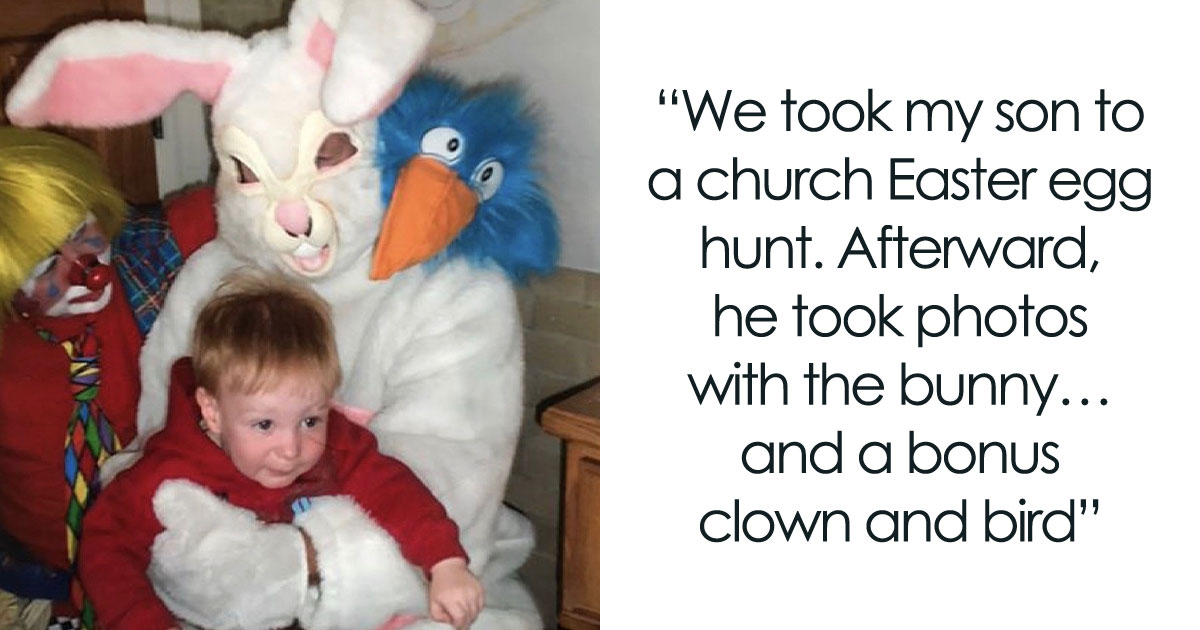 “Awkward Family Photos” Shared 30 Unforgettable Shots Of Kids Meeting Some Truly Terrifying Character Mascots
