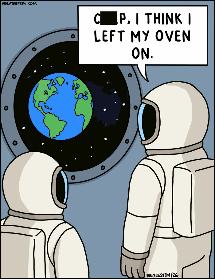 These 30 Single-Panel Cartoons Find The Humor In People Acting Way Too Calm During Absolute Chaos