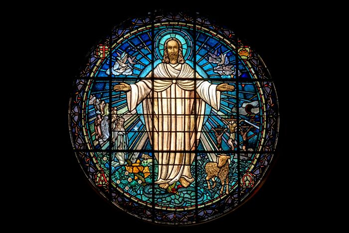 Stained glass image of Jesus, symbolizing the afterlife and spiritual awakening after surgery. Stained glass image of Jesus, symbolizing the afterlife and spiritual awakening after surgery.