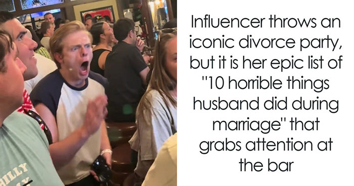 Divorce Party Guests Stare In Shock After Seeing Woman’s List Of Her Ex-Husband’s Worst Acts