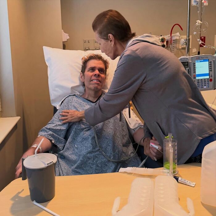 Perez Hilton in a hospital bed, being comforted by a woman, showing his crisis and disturbing new details. Perez Hilton in a hospital bed, being comforted by a woman, showing his crisis and disturbing new details.
