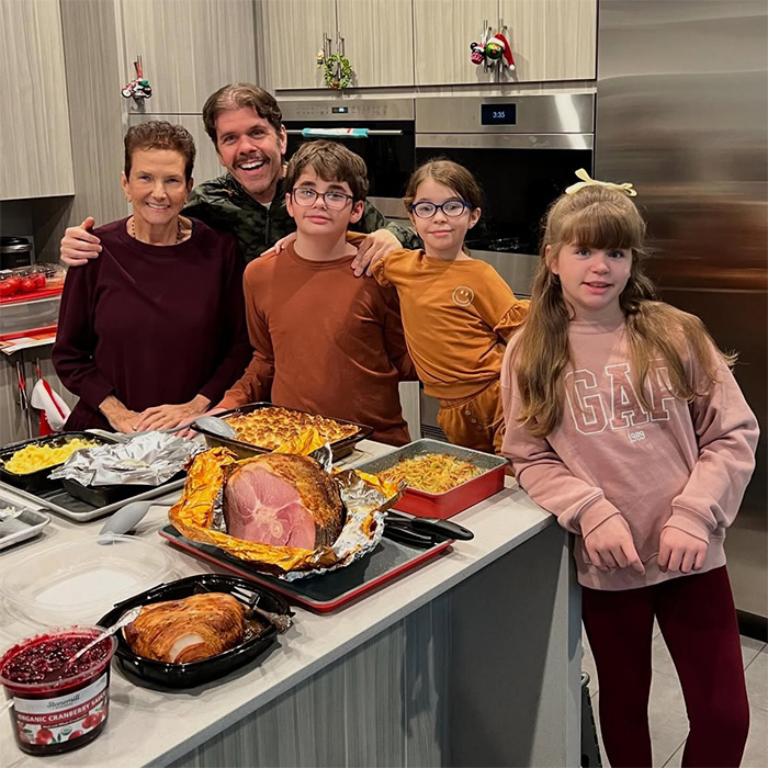 Perez Hilton, smiling, with family and a holiday feast, before suffering significant injuries and needing surgery. Perez Hilton, smiling, with family and a holiday feast, before suffering significant injuries and needing surgery.