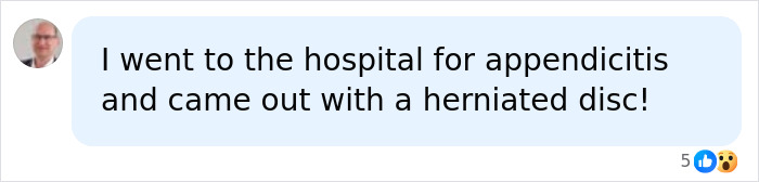 A social media comment where a person describes an unexpected outcome from routine surgery, after a woman had legs and hands amputated. A social media comment where a person describes an unexpected outcome from routine surgery, after a woman had legs and hands amputated.