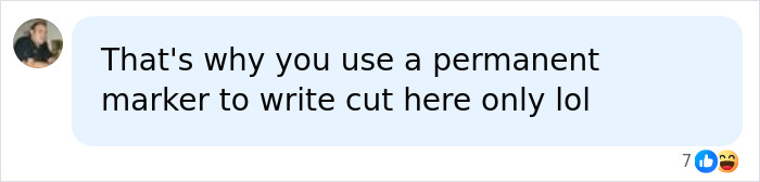 A humorous social media comment about using a permanent marker before routine surgery to prevent amputation. A humorous social media comment about using a permanent marker before routine surgery to prevent amputation.