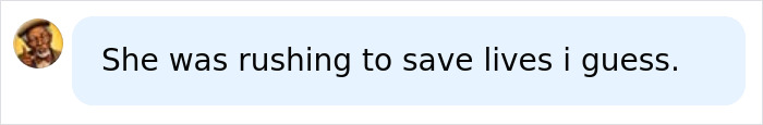 A comment speculating a doctor was rushing to save lives when a baby granddaughter was left in a hot car. A comment speculating a doctor was rushing to save lives when a baby granddaughter was left in a hot car.