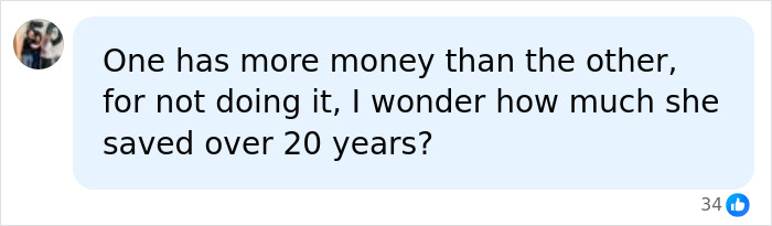 A social media comment discussing the money saved by identical twins who don't use Botox for 20 years, showing dramatic differences. A social media comment discussing the money saved by identical twins who don't use Botox for 20 years, showing dramatic differences.
