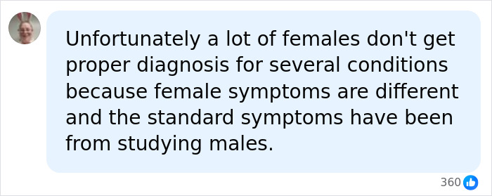 A quote about females not getting proper Down Syndrome diagnosis because female symptoms are different. A quote about females not getting proper Down Syndrome diagnosis because female symptoms are different.