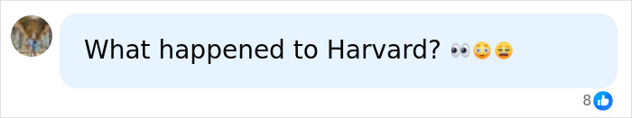 A social media comment: What happened to Harvard? with emojis, questioning events surrounding bodies donated for science. A social media comment: What happened to Harvard? with emojis, questioning events surrounding bodies donated for science.