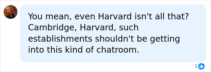 A social media comment questioning Harvard's involvement in a scandal regarding loved ones' bodies donated for science. A social media comment questioning Harvard's involvement in a scandal regarding loved ones' bodies donated for science.