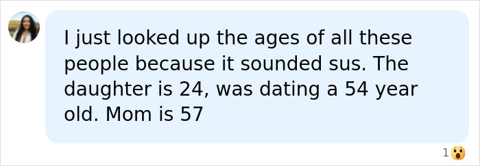 A comment questioning the age dynamics mentioned in relation to Noah Cyrus, her dating life, and her mother's age. A comment questioning the age dynamics mentioned in relation to Noah Cyrus, her dating life, and her mother's age.