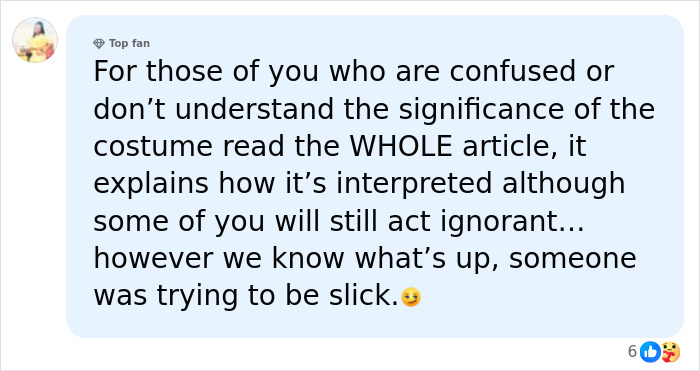An online comment about Target's apology after a kid's Halloween costume sparked backlash. An online comment about Target's apology after a kid's Halloween costume sparked backlash.