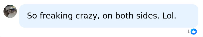 A comment expressing disbelief at the 38YO woman tricking kind couple, calling it 'freaking crazy.'
