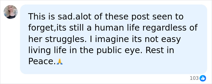 A social media comment offering condolences and reflecting on Hayden Panettiere's passing. 911 dispatch audio revelations. A social media comment offering condolences and reflecting on Hayden Panettiere's passing. 911 dispatch audio revelations.