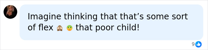 A social media comment about Bonnie Blue's scandalous pregnancy and giving birth. A social media comment about Bonnie Blue's scandalous pregnancy and giving birth.