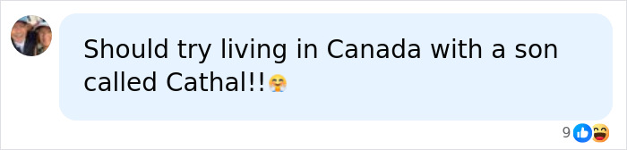 A social media comment discusses how people cannot pronounce the very common name Cathal. A social media comment discusses how people cannot pronounce the very common name Cathal.