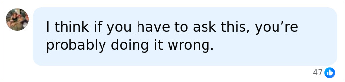 A social media comment from a woman stating that men asking questions in bed are doing it wrong, a mood killer. A social media comment from a woman stating that men asking questions in bed are doing it wrong, a mood killer.