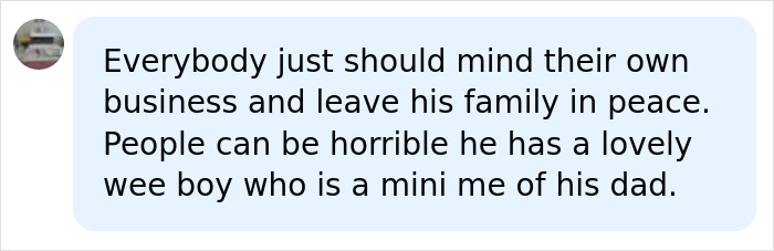 A social media comment urging privacy for Liam Payne's family after his final hours. A social media comment urging privacy for Liam Payne's family after his final hours.