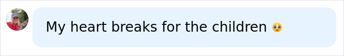 A social media comment expressing heartbreak for the children affected by Perez Hilton's livestream.
