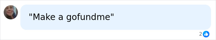 A social media comment suggesting 'make a gofundme', likely in response to Perez Hilton’s hospital bed situation. A social media comment suggesting 'make a gofundme', likely in response to Perez Hilton’s hospital bed situation.