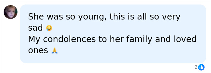A comment expressing sadness for Hayden Panettiere, offering condolences to her family and loved ones. A comment expressing sadness for Hayden Panettiere, offering condolences to her family and loved ones.