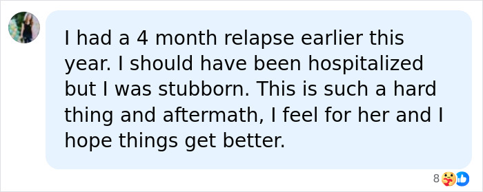 Social media comment about Christina Applegate's health battle: I had a 4 month relapse earlier this year. I should have been hospitalized. Social media comment about Christina Applegate's health battle: I had a 4 month relapse earlier this year. I should have been hospitalized.