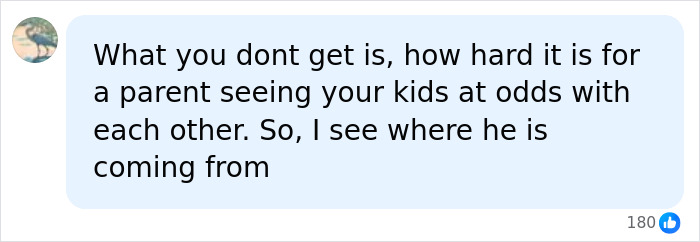 A social media comment on a parent's perspective on the tension between King Charles and Prince William. A social media comment on a parent's perspective on the tension between King Charles and Prince William.