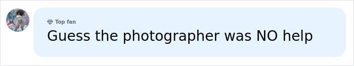 A comment about a bride drowning during her trash-the-dress shoot, suggesting the photographer offered no help. A comment about a bride drowning during her trash-the-dress shoot, suggesting the photographer offered no help.