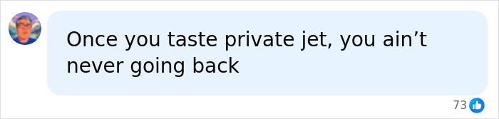 A social media comment on Meghan Markle and Prince Harry's return to UK, remarking on the use of private jets. A social media comment on Meghan Markle and Prince Harry's return to UK, remarking on the use of private jets.