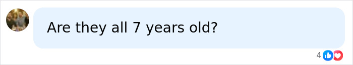 A social media comment questioning the maturity of those involved in a neighbor battle over an ornamental squirrel. A social media comment questioning the maturity of those involved in a neighbor battle over an ornamental squirrel.