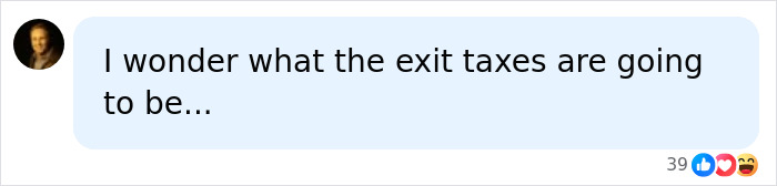 Prince Harry and Meghan Markle's move back to UK comment: I wonder what the exit taxes are going to be. Prince Harry and Meghan Markle's move back to UK comment: I wonder what the exit taxes are going to be.