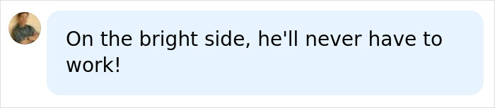 A social media comment about the 15-year-old boy in prison, humorously noting he won't work. A social media comment about the 15-year-old boy in prison, humorously noting he won't work.