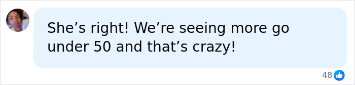 A user comment supporting Michelle Rodriguez's observation about a troubling pattern and tragic passing.