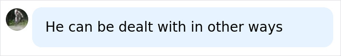 A social media comment reading He can be dealt with in other ways, related to the Oklahoma teen prison sentence update.
