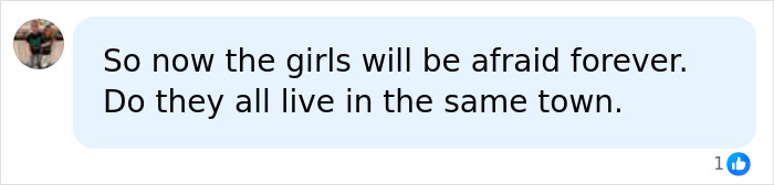 A social media comment discusses the Oklahoma teen case outcome and the impact on girlfriends of the brutal crimes.