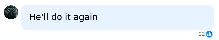 A social media comment reading He'll do it again regarding the Oklahoma teen prison sentence case.