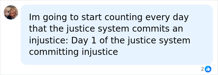 Social media comment about the Oklahoma teen case and the justice system committing injustice.