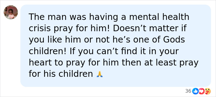 A social media comment asking for prayers for Perez Hilton and his children after his disturbing livestream and childhood secret.