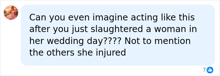 A comment on the video showing woman's blasé behavior at police station after taking bride's life on wedding day. A comment on the video showing woman's blasé behavior at police station after taking bride's life on wedding day.