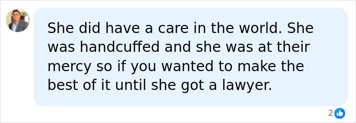 A comment on the video showing woman's blasé behavior at police station after taking bride's life on wedding day. A comment on the video showing woman's blasé behavior at police station after taking bride's life on wedding day.